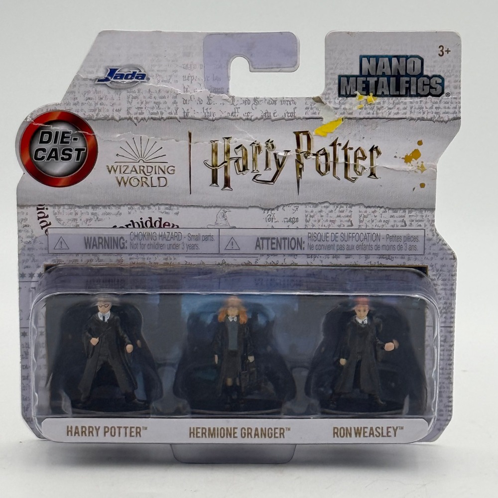 Jada Nano Metalfigs Harry Potter 3-Pack Die-Cast Figures 84654 Hermione Ron